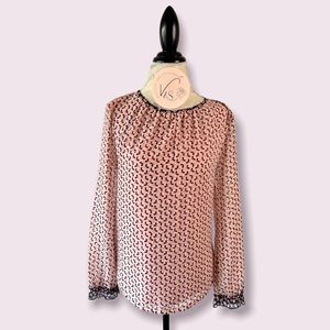 Boden Long Sleeve Leaf Blouse 4